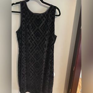Black velvet dress